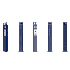 Estación de Pánico / Cámara IP 4MP / Audio Bidireccional 5 m / Micrófono Omnidireccional / Altavoz 30 W / Resistente a Vandalismo / IP66 / Montaje en Piso