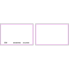 Tarjeta de Proximidad PROX EM 125 Khz / Imprimible Ambos Lados / PVC Blanco / Control de Acceso Hikvision