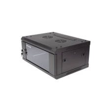 Gabinete para Montaje en Pared - Piso / Puerta de Cristal Templado / Cuerpo Fijo / 4 Unidades de Rack / 19