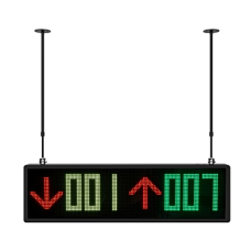 Pantalla LED Guía de Estacionamiento Interior/ 7 Colores RGBW / 6 Dígitos + 2 Iconos / 1700 cd/m² / Comunicación RS485-RJ45 / Instalación con Bracket Ajustable Pantalla LED Guía de Estacionamiento Interior/ 7 Colores RGBW / 6 Dígitos + 2 Iconos / 1700 cd/m² / Comunicación RS485-RJ45 / Instalación con Bracket Ajustable