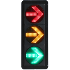 Señal de Tráfico Vertical de Giro a la Derecha / LEDs RYG / Carcasa PC y ABS / IP53 / Transformador AC 24 V / Φ 300 mm / Vida útil de LEDs ≥ 100,000 Hrs Señal de Tráfico Vertical de Giro a la Derecha / LEDs RYG / Carcasa PC y ABS / IP53 / Transformador AC 24 V / Φ 300 mm / Vida útil de LEDs ≥ 100,000 Hrs