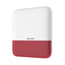 (AX PRO) Sirena Inalámbrica con Estrobo Rojo para Exterior IP65 / 110 dB