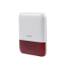 (AX PRO) Sirena Inalámbrica con Estrobo Rojo para Exterior IP65 / 110 dB