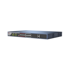 Switch PoE 250 Metros Larga Distancia / 16 Puertos 802.3at (30 W) 100 Mbps + 2 Puertos Gigabit + 2 Puertos SFP Switch PoE 250 Metros Larga Distancia / 16 Puertos 802.3at (30 W) 100 Mbps + 2 Puertos Gigabit + 2 Puertos SFP