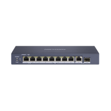 Switch PoE+ / No Administrable / 7 Puertos 1000 Mbps 802.3 af/at (30 W) / 2 Puertos 1000 Mbps Hi-PoE (90 W) / 1 Puertos 1000 Mbps Uplink / 1 Puerto SFP / Modo Extendido hasta 300 Metros / 110 Watts Switch PoE+ / No Administrable / 7 Puertos 1000 Mbps 802.3 af/at (30 W) / 2 Puertos 1000 Mbps Hi-PoE (90 W) / 1 Puertos 1000 Mbps Uplink / 1 Puerto SFP / Modo Extendido hasta 300 Metros / 110 Watts