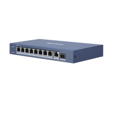 Switch Gigabit PoE+ / No Administrable / 8 Puertos 1000 Mbps PoE+ / 1 Puerto 1000 Mbps de Uplink + 1 Puerto SFP / 110 Watts