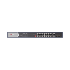 Switch Gigabit PoE+ / No Administrable / 16 Puertos 1000 Mbps PoE+ (4 Puertos PoE++ 90 W) / 2 Puertos 1000 Mbps Uplink + 2 Puertos SFP de Uplink / Modo Extendido hasta 300 Metros / 225 W