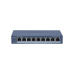 Switch Administrable PoE+ / 8 puertos 100 Mbps PoE+ / 1 puerto 1000 Mbps de Uplink / PoE hasta 300 Metros / Conexión Remota desde Hik-ParnerPro / 110 W