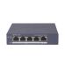 Switch Gigabit PoE+ / Administrable / 4 Puertos 1000 Mbps PoE+ / 1 Puerto 1000 Mbps Uplink / Configuración Nube Hik-PartnerPro / Modo Extendido hasta 300 Metros / 60 Watts
