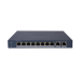 Switch Gigabit PoE+ / Administrable / 8 Puertos 1000 Mbps PoE+ / 2 Puertos 1000 Mbps de Uplink / Configuración Nube Hik-PartnerPro / Modo Extendido hasta 300 Metros / 60 W 