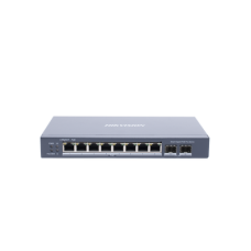 Switch Gigabit PoE+ / Administrable / 8 Puertos Gigabit PoE+ / 2 Puertos SFP / Configuración Nube Hik-Partner Pro / Modo Extendido hasta 300 Metros / 110 W Switch Gigabit PoE+ / Administrable / 8 Puertos Gigabit PoE+ / 2 Puertos SFP / Configuración Nube Hik-Partner Pro / Modo Extendido hasta 300 Metros / 110 W