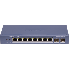 Switch PoE+ / Administrable / Uso en Rack / 8 Puertos 10/100 PoE+ / 2 Puertos 1000 Mbps Uplink / 2 Puertos SFP / Configuración Nube desde Hik-PartnerPro / Modo Extendido hasta 300 Metros / 125 W Switch PoE+ / Administrable / Uso en Rack / 8 Puertos 10/100 PoE+ / 2 Puertos 1000 Mbps Uplink / 2 Puertos SFP / Configuración Nube desde Hik-PartnerPro / Modo Extendido hasta 300 Metros / 125 W