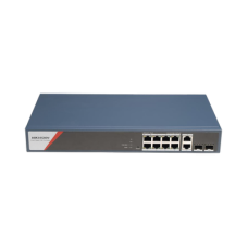 Switch Gigabit PoE+ / Administrable / 8 Puertos 1000 Mbps PoE+(4 Puertos PoE++ 90 W) / 2 Puertos 1000 Mbps de Uplink / 2 Puertos SFP / Configuración Nube Hik-PartnerPro / Modo Extendido hasta 300 Metros / 130 W Switch Gigabit PoE+ / Administrable / 8 Puertos 1000 Mbps PoE+(4 Puertos PoE++ 90 W) / 2 Puertos 1000 Mbps de Uplink / 2 Puertos SFP / Configuración Nube Hik-PartnerPro / Modo Extendido hasta 300 Metros / 130 W