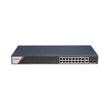 Switch Gigabit PoE+ / Administrable / 16 Puertos 1000 Mbps PoE+ (4 Puertos PoE++ 90 W) / 2 Puertos 1000 Mbps de Uplink / 2 Puertos SFP / Configuración Nube Hik-PartnerPro / Modo Extendido hasta 300 Metros / 230 W Switch Gigabit PoE+ / Administrable / 16 Puertos 1000 Mbps PoE+ (4 Puertos PoE++ 90 W) / 2 Puertos 1000 Mbps de Uplink / 2 Puertos SFP / Configuración Nube Hik-PartnerPro / Modo Extendido hasta 300 Metros / 230 W
