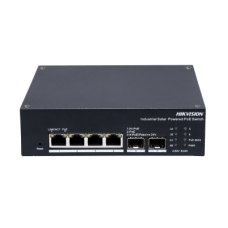 Switch Industrial con UPS / Administrable Gigabit / 3 Puertos Gigabit PoE+ (30 W) + 1 Puertos Gigabit PoE++ (90 W) / 2 Puertos SFP / 120 W Total / 48 a 57 VCD / Ideal para Proyectos / 300 Metros de Distancia
