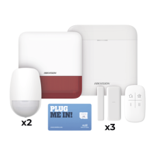 (AX PRO) KIT de Alarma AX PRO con GSM (3G/4G), Wi-Fi y Ethernet / Incluye: 1 Hub con batería de respaldo / 2 Sensores PIR / 3 Contactos Magnéticos Slim / 1 Control Remoto / 1 Sirena Roja Inalambrica Exterior (AX PRO) KIT de Alarma AX PRO con GSM (3G/4G), Wi-Fi y Ethernet / Incluye: 1 Hub con batería de respaldo / 2 Sensores PIR / 3 Contactos Magnéticos Slim / 1 Control Remoto / 1 Sirena Roja Inalambrica Exterior