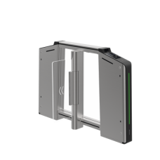 Torniquete Inteligente DERECHO con Reconocimiento Facial Incluido / 12,000,000 MCBF / 20 Pares de IR para Detección de Peatón / Controlador Incluido / Acero Inoxidable SUS304 / Carril de 65 cms