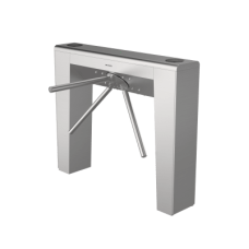 Torniquete Estético Trípode Bidireccional de Acero Inoxidable / 2 Millones de Ciclos MCBF / Interior y Exterior Protegido / LEDs indicadores de Entrada y Salida / Tipo Puente