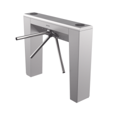 Torniquete Estético Trípode Bidireccional de Acero Inoxidable / 2 Millones de Ciclos MCBF / Interior y Exterior Protegido / LEDs indicadores de Entrada y Salida / Tipo Puente