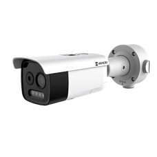 (HIKMICRO) Cámara Bullet IP Bi-espectral Térmica 3.6 mm (256×192) / Óptica 4.3 mm (5 Megapixel) / IA GUANLAN / Rango -20°C a 650°C / Detección Fuego y Humo / Alarma Visual y Audible / 30 m IR / IP67 / IK10 / PoE /