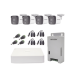 Kit TURBOHD 1080p / DVR 4 Canales / 4 Cámaras con Micrófono Integrado y 101° Visión / Luz Blanca + IR Visión Nocturna / Transceptores / Conectores / Fuente de Poder Profesional Compacta