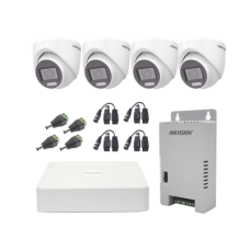 KIT TurboHD 1080p / DVR 4 Canales con audio por coaxitron / 4 Cámaras con Micrófono y 106° Visión/ luz blanca + IR visión nocturna / Transceptores / Conectores / Fuente de Poder Profesional KIT TurboHD 1080p / DVR 4 Canales con audio por coaxitron / 4 Cámaras con Micrófono y 106° Visión/ luz blanca + IR visión nocturna / Transceptores / Conectores / Fuente de Poder Profesional