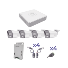 KIT COLORVU TURBOHD 1080p Lite / DVR 4 Canales / 4 Cámaras Bala (exterior 2.8 mm) / Transceptores / Conectores / Fuente de Poder Profesional KIT COLORVU TURBOHD 1080p Lite / DVR 4 Canales / 4 Cámaras Bala (exterior 2.8 mm) / Transceptores / Conectores / Fuente de Poder Profesional