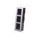 Base de 3 Espacios para EMPOTRAR Módulos de Videoporteros Hikvision