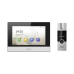 Kit de Videoportero Híbrido de Plastico / IP a 4 Hilos con Función de Llamada a App Hik-Connect / Monitor se Conecta a Internet por Cable o WiFi y por 4 Hilos al Frente de Calle / Expandible a Mas Equipos