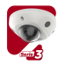 Mini Domo IP 4 Megapixel / Lente 2.8 mm / 30mts IR EXIR / Micrófono Integrado / Exterior IP67 / IK08 / PoE / DARKFIGHTER / Alarmas y Audio I/O / ONVIF / Micro SD / 4 Analíticos: AcuSense, Deteccion Facial, Conteo de Personas por Cruce y Zona