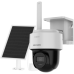 Kit Solar IP All in One / AOV / PT IP 4 Megapixel / Lente 2.8 mm / Panel Solar + Batería de Respaldo de Litio (9000 mAh) / Conexión 4G / Audio de Dos Vías / Dual Light / IP66 / Micro SD