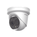 Turret IP Dual / Térmica 2.1 mm (256 x 192) / Óptico 2.2 mm (4 Megapixel) / Termométrica / Detección de Temperatura / PoE /Exterior IP66 / Sirena y Luz Intermitente Integrada / MicroSD