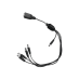 Cable con 5 Vías para Alimentar 4 Cámaras TurboHD y DVR TurboHD Epcom / Hikvision