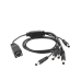 Cable con 5 Vías para Alimentar 4 Cámaras TurboHD y DVR TurboHD Epcom / Hikvision