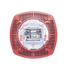 Bocina con estrobo para pared color roja Bocina con estrobo para pared color roja