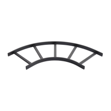 Accesorio de Escalerilla Sección Horizontal de 90º, 12 in de Ancho, de Acero, Color Negro