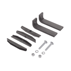 Kit de Accesorios Para Fijar a Piso en Vertical a Escalerilla Recta, de Acero, Color Negro