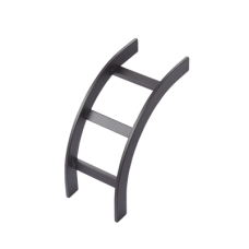 Accesorio de Escalerilla Curva Vertical (Bajada) Interior, 12 in de Ancho, de Acero, Color Negro