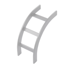 Accesorio de Escalerilla Curva Vertical (Bajada) Interior, 12 in de Ancho, de Acero, Color Blanco Accesorio de Escalerilla Curva Vertical (Bajada) Interior, 12 in de Ancho, de Acero, Color Blanco