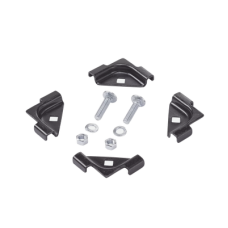 Accesorio de Empalme (Unión), Para Conexión de 2 Escalerillas Rectas en Ángulo de 90º, de Acero, Color Negro Accesorio de Empalme (Unión), Para Conexión de 2 Escalerillas Rectas en Ángulo de 90º, de Acero, Color Negro