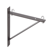 Kit de Soporte Triangular a Pared, Para Escalerillas de 12 y 6 in de Ancho, de Acero, Color Negro