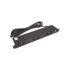 PDU Básico de Montaje en Rack, Con 6 Salidas Frontales NEMA 5-15R, Enchufe de Entrada NEMA 5-15P, de 19in, 1UR, 15 Amp, 120 Vca PDU Básico de Montaje en Rack, Con 6 Salidas Frontales NEMA 5-15R, Enchufe de Entrada NEMA 5-15P, de 19in, 1UR, 15 Amp, 120 Vca