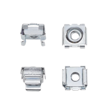 Kit de 20 Tuercas Enjauladas #10-32, Para Uso en Gabinetes o Racks con Rieles con Orificios Cuadrado, de Acero, Color Plateado Kit de 20 Tuercas Enjauladas #10-32, Para Uso en Gabinetes o Racks con Rieles con Orificios Cuadrado, de Acero, Color Plateado