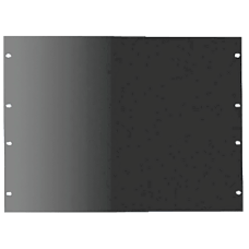 Panel de Rack 19 Pulgadas 2 UR / Tapa Ciega / Acero Dulce / Negro RAL 9005 / 2.66 mm Espesor / Para Gabinetes y Racks Abiertos