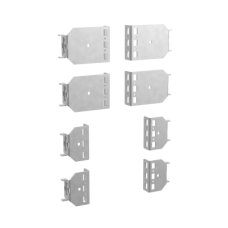 Soportes reductores de marco para marcos o canal de montaje de 100 mm acero color negro Soportes reductores de marco para marcos o canal de montaje de 100 mm acero color negro