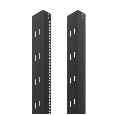 Ángulo roscado de 19 pulgadas para rack ProLine, ajuste de 2000 mm, de acero, negro