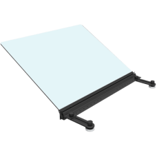 Deflector Superior Angulado para Rack Express, 10.90 x 23.60 x 22.50 pulgadas, Negro, Material Policarbonato ABS, Montaje Magnético, Configuración Pasillo Frío/Caliente, Sistema de Contención Express