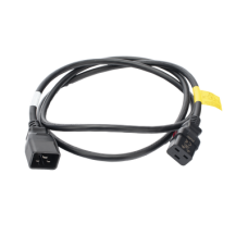 Cable de Alimentación Eléctrica Con Bloqueo de Seguridad, de IEC C19 a IEC C20, 1.8 Metros de Largo, Color Negro, 1 Pieza