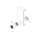 Kit Filtro Protector de dedos para Ventilador 6 Pulgadas con Filtro Extraíble Lavable / Incluye Herrajes / Material Plástico Negro Mate