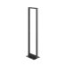Rack Abierto de 2 Postes Estándar de 19 in / 45U / 2.13 m (7 ft) de Altura / Aluminio 6063-T6 / Rieles Roscados 12-24 UNC / Patrón EIA Universal / Negro RAL 9005